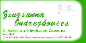 zsuzsanna ondrejkovics business card